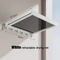 thumbnail image 1 of Tendedero de aluminio retráctil para balcón, percha de ropa plegable de 17,32x14,76 pulgadas, soporte de pared con ventosa sin taladro, toallero resistente a la oxidación para baño, ventana, 1 of 6
