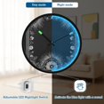 thumbnail image 5 of Indoor 12' Voice-Activated Luminous Decoration Wall Clock With LED Night Light Art Nouveau Decorative, 5 of 8