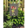 thumbnail image 2 of SIDONKU Green Girl Butterfly Fairy Pink Elf Princess Nature Pretty Fly Garden Flag Decorative Flag House Banner 12x18 inch, 2 of 2