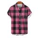 thumbnail image 2 of Mens Casual Manga Corta Botón Abajo Camisas, Cuello de Vuelta Impresión para el Verano, Al Aire Libre Y Desgaste Casual, 2 of 9