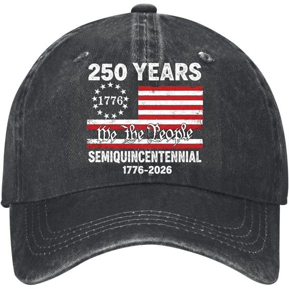 SIMDOO 250th Anniversary USA Hat Patriotic Baseball Cap 4th of July Casual Cap Adjustable Printed Hats for Men Women