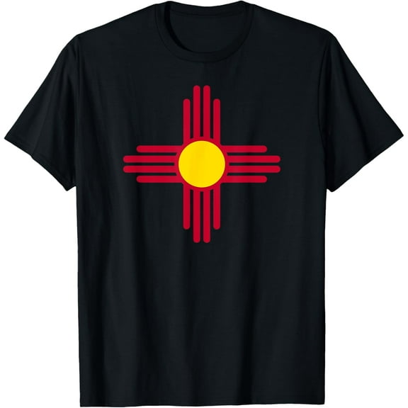 New Mexico Flag Red Zia Sun Symbol T-Shirt
