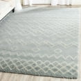 thumbnail image 3 of SAFAVIEH Casablanca Ognena Geometric Shag Area Rug, Blue/Ivory, 4' x 6', 3 of 4