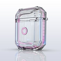 NIFFPD Apple AirPods Case, Soft TPU Shockproof Protective Crystal Clear Airpod 2 Case Cover Anti-Yellowing Anti-Scratches Pink