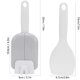 thumbnail image 2 of Paleta de arroz, cuchara de comida Cucharas de arroz PP Cuchara de arroz a prueba de polvo con caja de almacenamiento para vajilla Accesorio de cocina (gris) 3 piezas Sailing Electrónica, 2 of 5