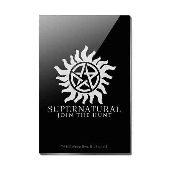 Supernatural Anti Possession Symbol Rectangle Acrylic Fridge Refrigerator Magnet