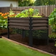 thumbnail image 5 of VEIKOUS 48"L×23"W×32"H Galvanized Steel Raised Garden Bed W/Drainage, Liner & Corner Protectors, Rustic, 5 of 8