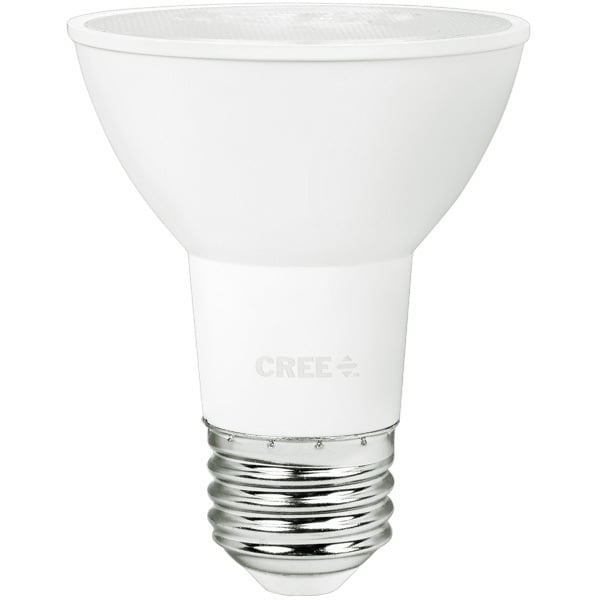 ankel Opfylde Array Cree Lighting Pro Series PAR20 Indoor Flood 6 Watt (50W Equivalent) LED  Bulb, 15 Degree Spot, 530 Lumens, Dimmable, Bright White 3000K, 50,000 Hour  Rated Life, 90+ CRI - Walmart.com