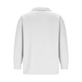 thumbnail image 6 of Maean Big and Tall Sweatshirt for Mens Textured Loose Collared Long Sleeve Shirts Spring Casual Clothes, 6 of 7