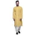 thumbnail image 1 of Atasi Indian Button Down Mens Long Kurta Solid Party Shirt Engagement Clothing, 1 of 5