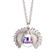 thumbnail image 1 of Francia bandera nacional Azul patron Collar de girasol collar collar collar colgante, 1 of 3