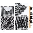 thumbnail image 6 of Fantaslook Womens Tops V Neck Short Sleeve Summer Shirts Babydoll Peplum Tops Tunic Dressy Casual Blouses, 6 of 9
