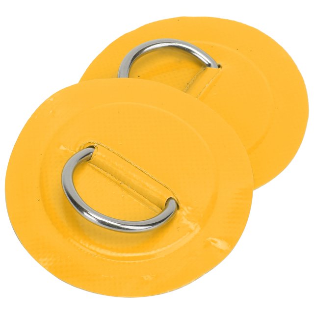 Inflatable Boat D- Patch, Kayak D- Pad High Resistance PVC for Dinghies Replacement Accessories Yellow