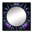 thumbnail image 2 of Designart "Heavenly Mandala In Enigmatic Purple & Blue I" Boho Mandala Blue Large Square Mirror - Square Bedroom Mirror Printed Wall Decor - Traditional Square Printed Wall Mirror Art, 2 of 5