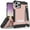 Blush Pink, variant on Tri-Shield Series for iPhone 13 Pro Case, Tri-Shield [Military Grade] Rugged Cover with Metal Kickstand [Includes Wrist Strap Lanyard] - Blue