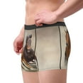 thumbnail image 2 of Gukieu Horses free run on desert Print Men's Boxer Briefs, High Elastic Moisture Wicking Boxer Briefs Underwear-X-Large, 2 of 5