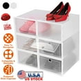 thumbnail image 3 of 6Pcs Collapsible Stackable Shoe Box, 3 of 8