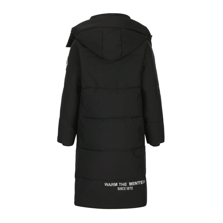 コート Black Cotton Three-Quarter Coat SDJMa Women's Winter Korean Casual Thickened Cold Proof