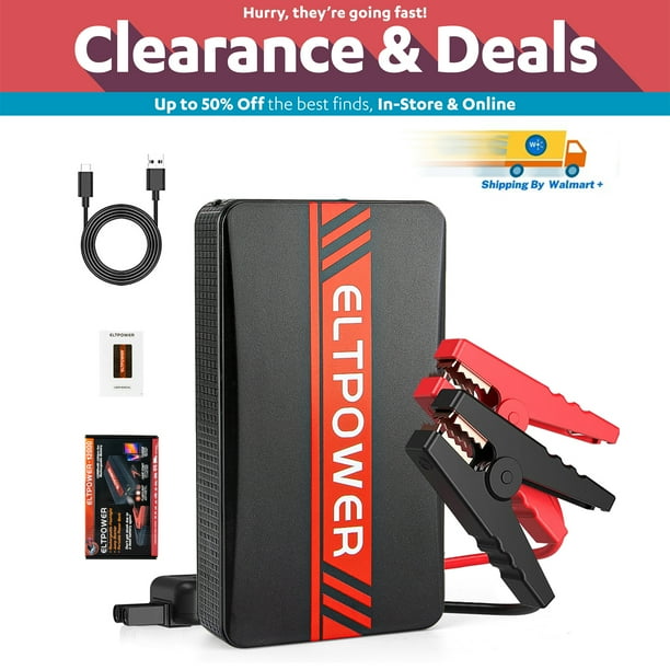 ELTPOWER 1200A Peak Car Jump Starter Portable 12000mAh Jump Starter