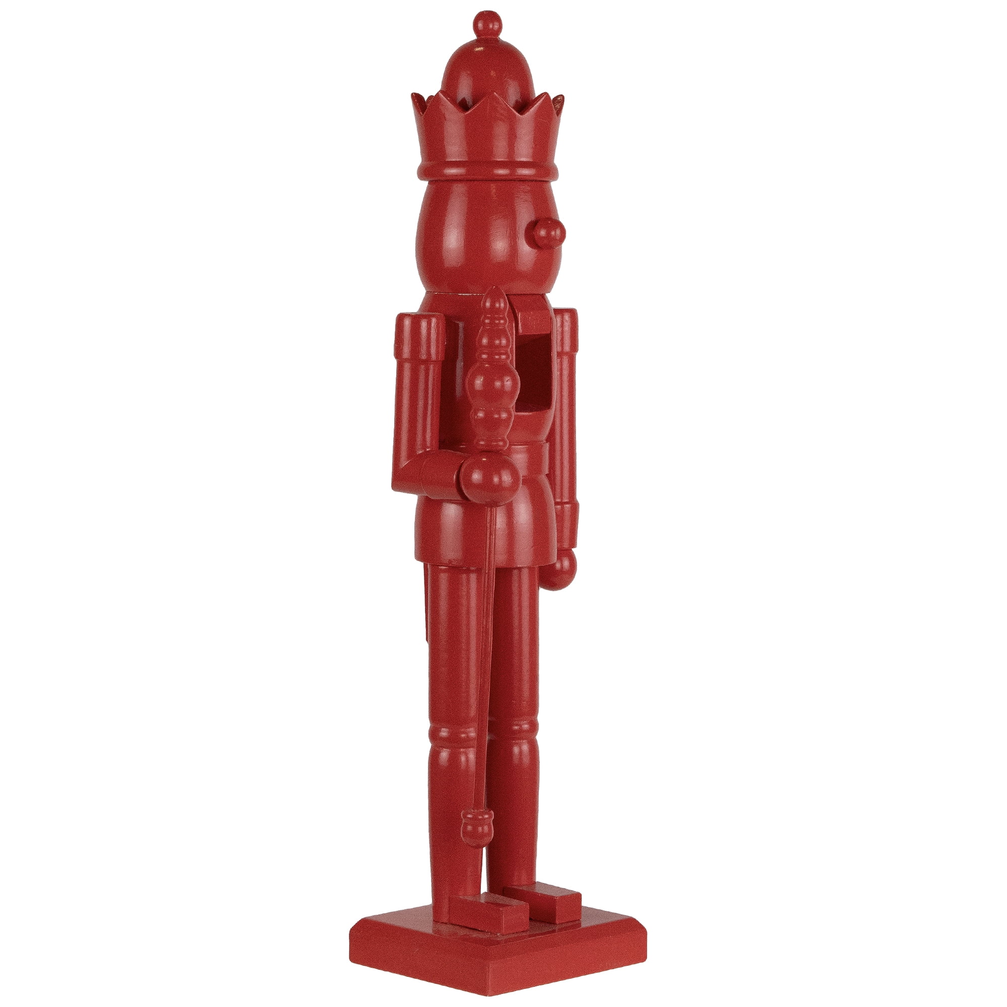 Northlight Nutcracker King with Crown and Scepter Standing Christmas Figure - 15" - Red
