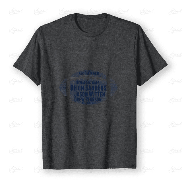 Dallas Inspired Fast Sketch Football Sports Fan Unisex T-shirt, up to size 5XL R00122