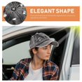 thumbnail image 3 of Casual Baseball Hats Retro Style Baseball Hat Outdoor Use Dark Grey Denim Cotton Sun Blocking 1Pack, 3 of 4