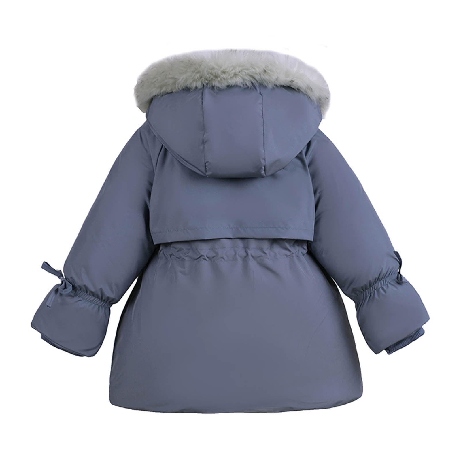 Odeerbi Toddler Baby Girls Cute Fashion Solid Color Winter Hoodie Keep Warm Cotton Clothes Thick Coat