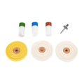 thumbnail image 1 of Kit de 7 tampons de polissage et de polissage pour éliminer les rayures sur les métaux durs, 1 of 3