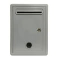 thumbnail image 2 of Buzón de sugerencias, caja de comentarios, resistente al agua para el hogar, oficina, aula, caja de quejas con cerradura de llave, caja de billetes, Gris, 2 of 8