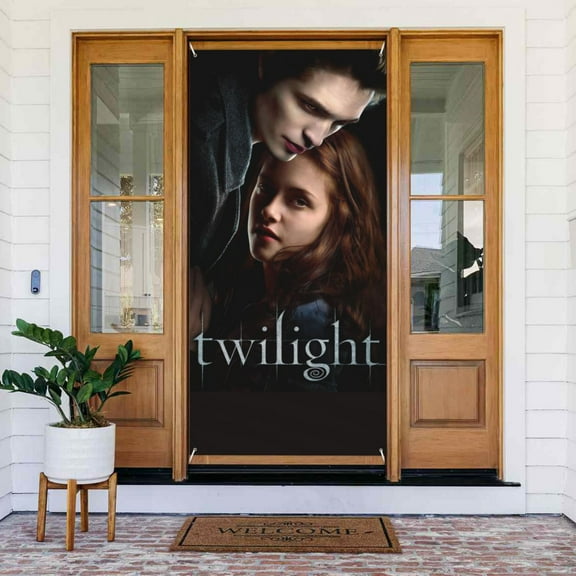 Door Cover Banner Decor Twilight Saga Wall Hanging Background For Decoration Party Door Indoor Porch (35.4″ X 72.8″)