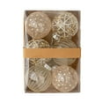 thumbnail image 3 of Juego de 6 piezas de adornos de bolas de Navidad, colgantes con lazo, decoración de de Navidad para compromiso, dormitorio, inauguración de la Estilo B, 3 of 8