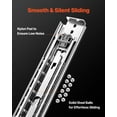 thumbnail image 5 of VEVOR 1 Pair Full Extension Drawer Slides 18 20 22 28 30 32 36 38 40 44 48 52 56 60 in, 500 lbs Load Capacity Locking Drawer Slides, Ball Bearing with Lock Side Mount Drawer Slide Rail, 5 of 10