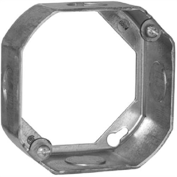 Hubbell-Raco 128 Octagonal Extension Box, 1-1/2" Depth, 1/2" Knock-Out, 4" Pack of 25