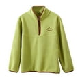 thumbnail image 5 of Cethrio Boys Fleece Jackets Size 8, Warm Lightweight Stand-up Collar Casual Winter Outerwear Green Size 8, 5 of 6