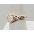 thumbnail image 5 of Size 8, White Fire Opal Topaz Rose Gold Ring, 5 of 6