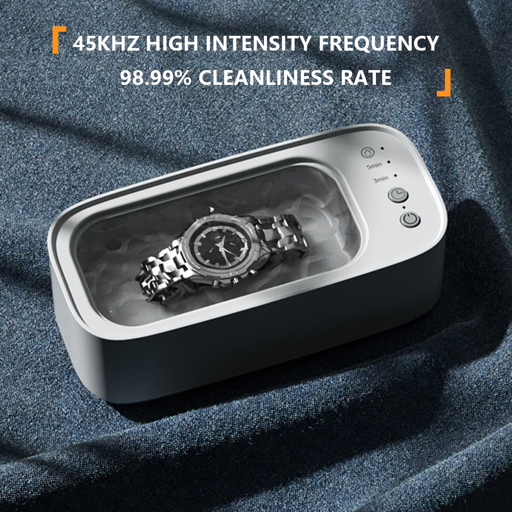 Ultrasonic Cleaners with 500ML Sink Cleaning Machine for Cleaning (White) Home Appliances
