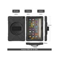 thumbnail image 7 of Case for Amazon Kindle Fire HD 10 / Fire HD 10 Plus 11th Generation 2021 Case, Shockproof Cover with Pencil Holder Kickstand Hand & Shoulder Strap, 7 of 7