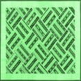 thumbnail image 1 of Ahgly Company Indoor Square Solid Emerald Green Modern Area Rugs, 8' Square, 1 of 4