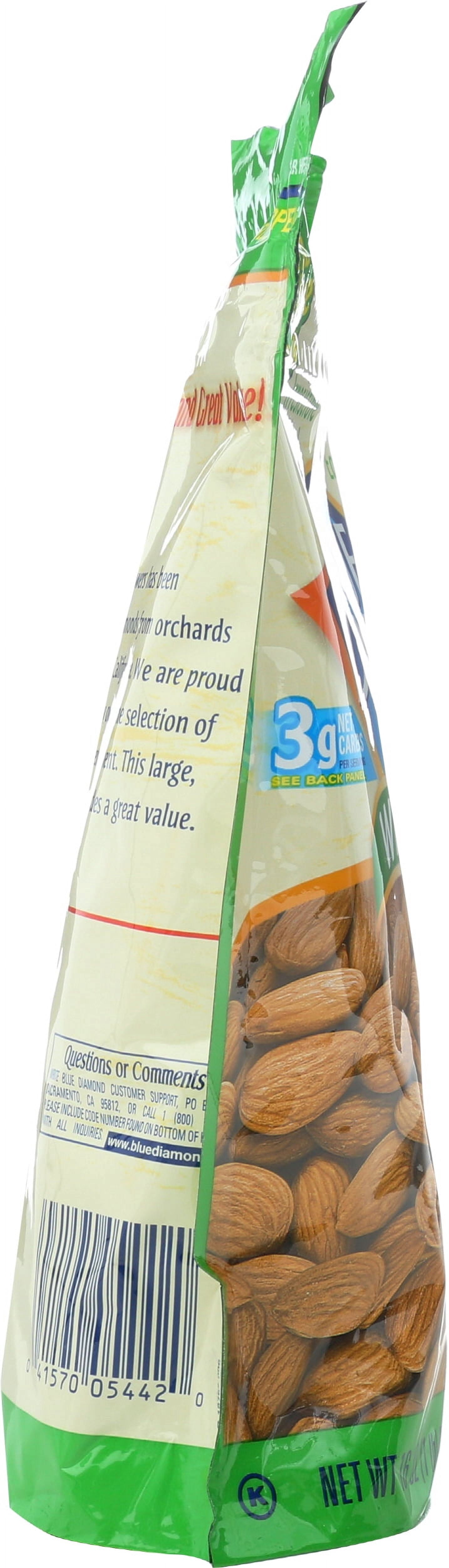Pack of 6, Blue Diamond Whole Natural Almonds, 16 oz
