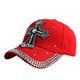thumbnail image 3 of Gorra de béisbol Trucker con diseño de parche cruzado de strass, 3 of 3