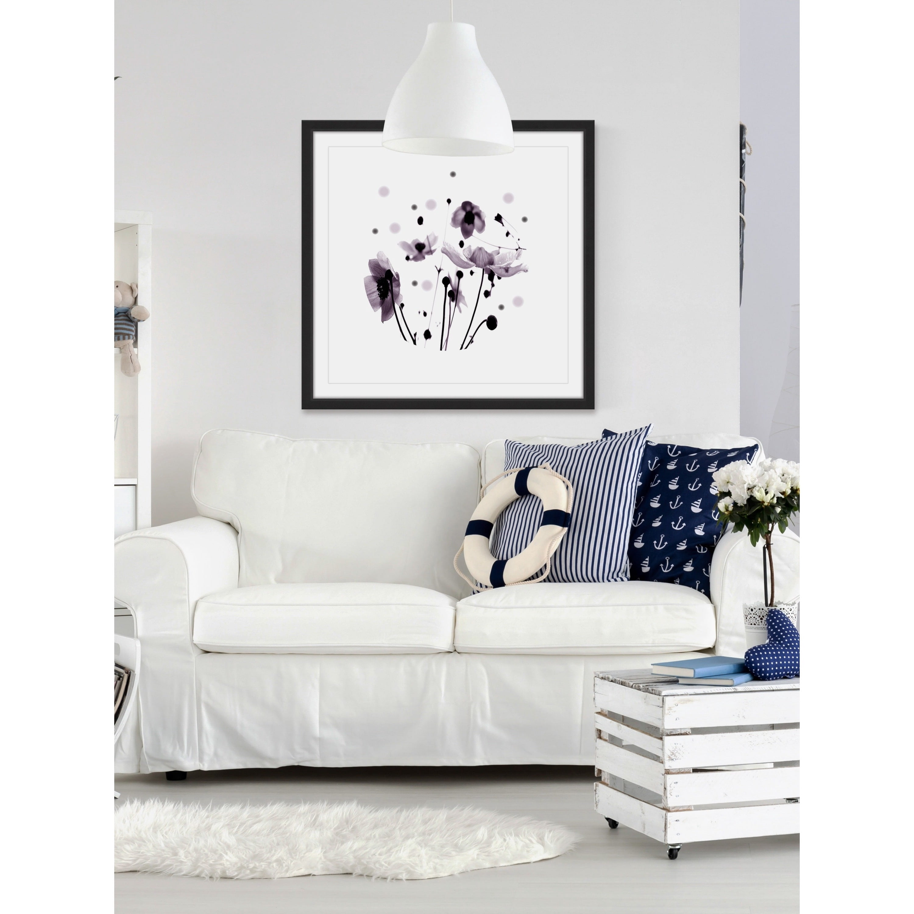 Marmont Hill "Grey Visions" by Katarina Snygg Framed Painting Print