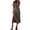 *Khaki, variant on ClodeEU Women's Striped V Neck Short Sleeve Side Split Midi Dress,Soft Knit Casual Summer Dress Blue,Women's Plus L
