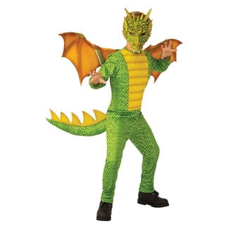 Disfraz de dragón de fantasía para niños, máscara de dragón, disfraz de