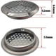 thumbnail image 1 of Rejilla de ventilación de acero inoxidable de 53 mm, 12 piezas, respiración de malla redonda, para muebles de cocina, boca de ventilación de acero inoxidable, para Cupb LingWen 8390606967619, 1 of 1