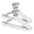 thumbnail image 1 of 20 Perchas ganchos ropa resistentes organizadore Muy Antideslizante Xtellar plateado, 1 of 4