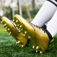 thumbnail image 7 of Fenlogft Men's Shoes High-Top Soccer Molded Cleats, Medium Low Heel Platform Closed Toe, Gold 4.5, 7 of 7
