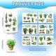 thumbnail image 2 of Pegatinas adhesivas estáticas para ventana, 7,9 x 11,8 pulgadas, 6 hojas con 32 piezas de patrones de plantas en macetas, pegatinas decorativas extraíbles para ventana, decoración para el hogar, la, 2 of 8