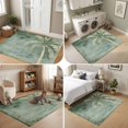 thumbnail image 5 of Area Rugs 4'x6'. Coastal Beach Tree Sage Green Carpet Runner Indoor Outdoor Rugs Home Decor Aesthetic, Vintage Summer Palm Tropical Non Slip Mats Washable Accent Rug for Living Room Bedroom, 5 of 8