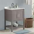 thumbnail image 2 of Alaterre Furniture 24in Wood Bathroom Vanity with Soft-Close Doors, Gray, 2 of 6