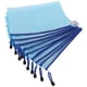 thumbnail image 2 of 10 bolsas de malla con cremallera A4, carpetas de archivos de PVC transparentes, organizador de documentos, color azul claro, 2 of 11